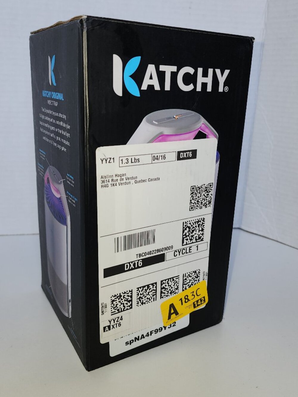 KATCHY Indoor Insect Trap UV Fly Gnat Catcher
